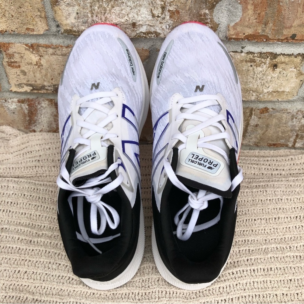 New Balance NB WFCPRLM3 Fuelcell Propel 3 White/Pink/Violet Running Shoes 10B - Picture 14 of 15